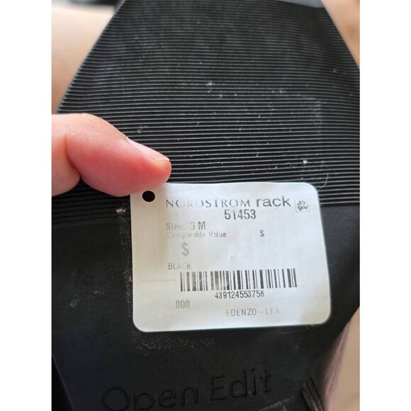 Open Edit Enzo Boots Western Style Black Size 9 Block Heel - Picture 7 of 8